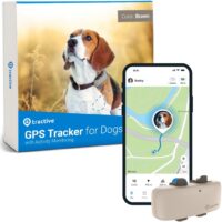 Tractive GPS Tracker & Health Monitoring for Dogs - Market Leading Pet GPS Location Tracker, Wellness & Escape Alerts, Waterproof, Works with Any Collar (Brown)