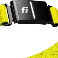 Fi Series 3 Smart Dog Collar - GPS Dog Tracker and Activity & Fitness Monitor, Waterproof, LED Light, Escape Alerts, Nationwide Coverage [Free 1 Year Membership] (Yellow, Large)