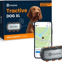 Tractive XL GPS Tracker & Health Monitoring for Dogs (50 lbs+) - Market Leading Pet GPS Location Tracker | Wellness & Escape Alerts | Waterproof | Works with Any Collar (Adventure Edition)