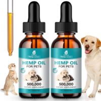 (2 Packs) Pet Hemp Oil for Dogs and Cats- Anxiety, Stress Pain Holistic Inflammation Relief - for Joint Hip Аrthritis, Calming Oil Drop, Organic Pets Treats