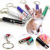 6 PCS Cat Toys Laser Pointer Mini Keychain Laser Pointer LED Flashlight Dog Laser Toy Pet Remote Control Laser (6 Pcs Pack A) - Image 5