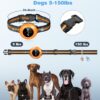 2-in-1 Dog Shock Collar & Dog Bark Collar - Smart Anti Barking Dog Training Collar with 5 Adjustable Sensitivity & 3300FT Remote for All Breeds IP67 Waterproof Rechargeable E-Collar (Orange) - Image 6