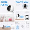 TP-Link Tapo Pan/Tilt Security Camera for Baby Monitor, Pet Camera w/Motion Detection, 1080P, 2-Way Audio, Night Vision, Cloud & SD Card Storage, Works with Alexa & Google Home (Tapo C200) - Image 2