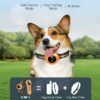 2-in-1 Dog Shock Collar & Dog Bark Collar - Smart Anti Barking Dog Training Collar with 5 Adjustable Sensitivity & 3300FT Remote for All Breeds IP67 Waterproof Rechargeable E-Collar (Orange) - Image 2