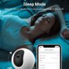 blurams Security Camera, 2K Indoor Camera 360° Pet Camera for Home Security w/Motion Tracking, Phone App, 2-Way Audio, IR Night Vision, Siren, Works with Alexa & Google Assistant(2.4GHz ONLY) - Image 5