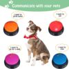 Voice Recording Button for Communication Pet Training Buzzer, 30 Second Record&Playback Dog Toy, Voice Recording Clicker for Cat, Puppy, Pet Trainin, Funny Gift for Study Office Home 4 Pcs - Image 2