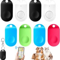 8 Pack Portable GPS Tracking Mobile Tracking Smart Anti Loss Device Waterproof Key Finder Locator Tracker Device for Dog Pet Cat Wallet Keychain Luggage, Alarm Reminder(Multicolor)