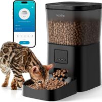 Automatic Cat Feeders WiFi: Cat Food Dispenser with App Control 2.4Ghz Wifi- Smart Timed Cat Feeder with Voice Recorder| 4L Auto Pet Feeder for Cat and Small Dog- Up to 10 Meals per Day