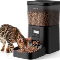 Automatic Cat Food Dispenser: Automatic Cat Feeder- 4L Timed Pet Feeder 1-6 Meals Portion Control for Cat& Small Dog| Auto Cat Feeder Freshness and Safety Dry Food with 10S Voice Record