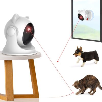 Automatic Cat Laser Toys, Interactive Laser Cat Toys for Indoor Cats/Kitty/Dogs, Cat Laser Toy Automatic