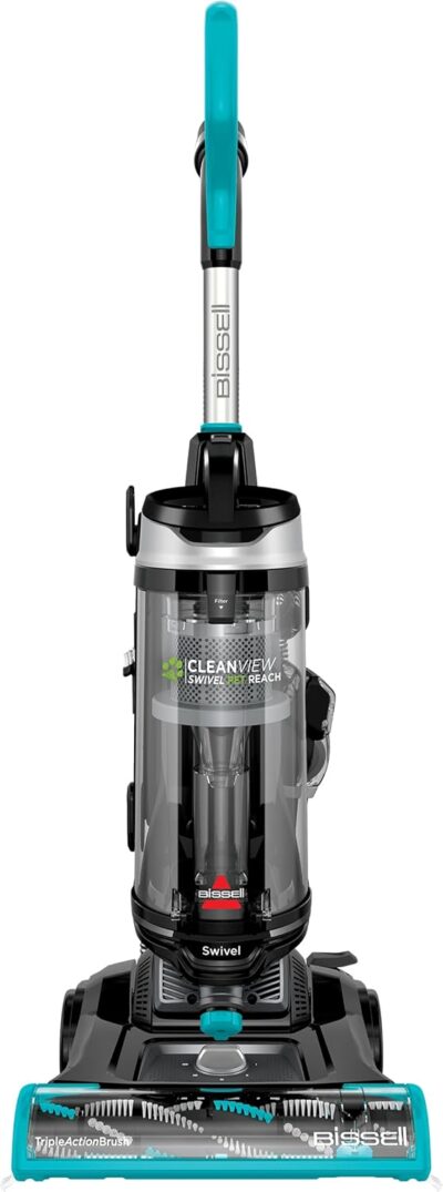 BISSELL CleanView Swivel Pet Reach Full-Size Vacuum Cleaner, with Quick Release Wand, & Swivel Steering, 3198A, Color May Vary