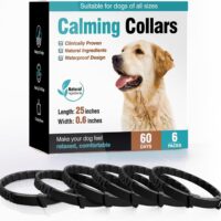 Calming Collar for Dogs 6 Packs Dog Pheromone Collars Relief Anxiety Stress Separation and Bad Behavior Pheromones Calm Lasts 60 Days 25 Inches Size Adjustable Waterproof Fit Small Large Medium Breed