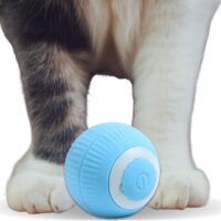 Cat Ball Toy, Interactive Cat Toys, Automatic Motion Activated Moving Ball Hide and Seek Game for Indoor Exercise，Gifts for Kittens