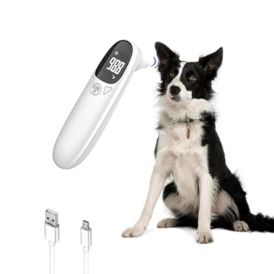 Cat & Dog Thermometer Non-contact Rechargeable Pet ear Thermometer,Designed for Pet,Fast and Accurate Temperature Detection