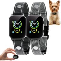 Dog Bark Collar 2 Pack,No Shock Rechargeable Smart Barking Collar for Small Medium Mini Dogs,Anti-Bark Collar for Small Dogs,Barking Collar with Beep Vibration Humane No Shock Barking Collar(2 Pack)