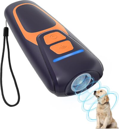 Dog Bark Deterrent Devices, Rechargeable Ultrasonic Anti Barking Device for Dogs, Dog Bark Control Devices 50FT Range Safe for Dogs & Human Portable Indoor Outdoor, Dog Training & Behavior Aids