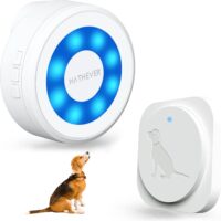 Dog Door Bell for Potty Training, Wireless Doggie Doorbell to Go Outside, Operating at 1000 Feet with Super-Light Touch Button, CD Quality Sound & 4 Notification Modes