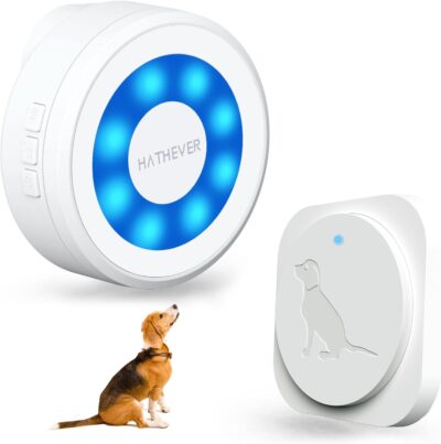 Dog Door Bell for Potty Training, Wireless Doggie Doorbell to Go Outside, Operating at 1000 Feet with Super-Light Touch Button, CD Quality Sound & 4 Notification Modes