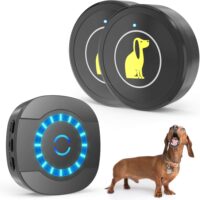 Dog Doorbell, Dog Bell for Training Doggie Door Bell for Dog Puppy Training Sliding Door/Go Outside Doorbell and Waterproof Touch Button