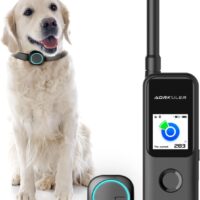 Dog GPS Tracker, GPS Pet Tracker for Dog No Monthly Fee and No Subscription, Dog Collar Tracking Device Without Cell Signal, Real-Time GPS Tracker for Dog Without Mobile Phones Pro Black