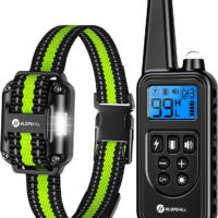 Dog Training Collar with 7 Training Modes, 2600Ft Remote Electronic Dog Shock Collar, Electric Shock Collar for Small Medium Large Dogs (Green)