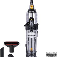 EUREKA PowerSpeed Lightweight Powerful Upright Vacuum Cleaner for Carpet and Hard Floor, Pet Turbo, Black,Yellow