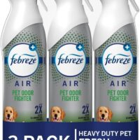 Febreze Air Freshener Spray, Heavy Duty Pet Odor Fighter for Home, Pet Air Freshener, Pet Friendly, Odor Fighter for Strong Odor, 8.8 Oz (Pack of 3)