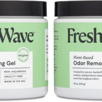 Fresh Wave Odor Removing Gel, 15 oz., Pack of 2 - Odor Absorbers for Home, Safer Odor Relief, Natural Plant-Based Odor Eliminator, Every 15 oz. lasts 30-60 Days, For Cooking, Trash & Pets