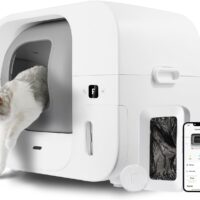 Furbulous True Odor-Free Self Cleaning and Packing Litter Box, Automatic Cat Litter Box with Self-Pack and Refill System, APP Control, Includes Trash Bags, Extra Large Space for 3.3-22 lbs Cats