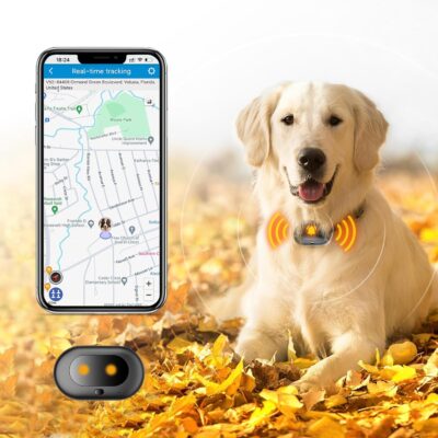 GPS 4G Tracker & Health Monitoring for Dog with LED Light Up,Sounding, Waterproof GPS Location & Smart Pet Activity Tracker, Super long standby time, Unlimited Range use for dogs collar