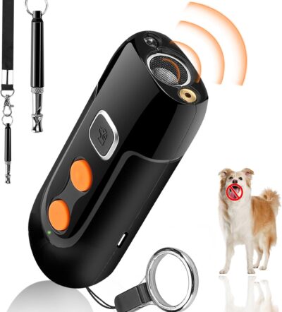 HGFLMR Ultrasonic Barking Control Devices, Bark Control Devices, Anti Bark Device, Stop Bad Dog Behavior Rechargeable Dog Training Device, 3 Different Frequency Dog Bark Training Devices.