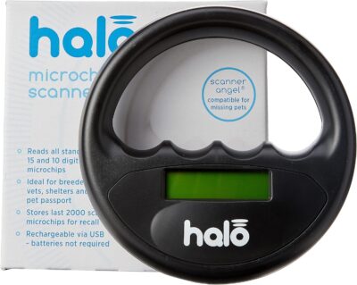 Halo Microchip Scanner Black,135mm Durchmesser X 33mm