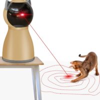 Interactive Cat Laser Toy Automatic for Indoor Cats, [2024 Newly Upgraded] Real Random Trajectory Rechargeable Laser Pointer Cat Toys for Indoor Cats/Kittens/Dogs