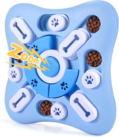 Interactive Dog Puzzle Toys for Large Medium Small Smart Dogs, Squeaky Enrichment Mentally Stimulation Toys for Training, Dog Treat Chew Toy for Puppy&Cats