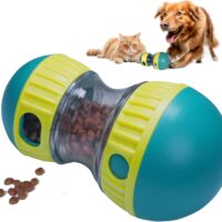 Interactive Dog Toys, Dog Treat Dispenser for Small Medium Large Dogs, Pet Food Dispensing Puzzle Toy Slow Feeder Aggressive Chewers Ball for Boredom Smart Training Playing Home Outdoor