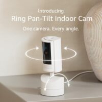 Introducing Ring Pan-Tilt Indoor Cam, wide range of colors to customize your space, HD Video, Two-Way Talk, 360° pan coverage (2024 release), White