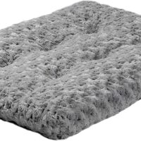 MidWest Homes for Pets Plush Pet Bed | Ombré Swirl & Cat Bed | Gray 17L x 11W x 1.5H - Inches for Toy Dog Breeds, 40618-SGB, 18-Inch