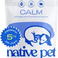 Native Pet Calm – Dog Calming Chews – Natural Calming Dog Treats made with Melatonin for Dogs - Dog Sleep Aid – Natural Dog Calming Chews – Dog Anxiety Relief - Calming Dog Treats - 30 Chews