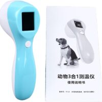 Non Digital Pet Thermometer,Infrared Touchless High Accuracy 3 in 1 Animal Thermometer Temperature Gun Temperature Monitor for Pet Cats Dogs Cattle Sheep Pigs