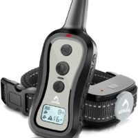 PATPET Dog Training Collar Shock Collar with Remote - 3 Training Modes, Beep, Vibration and Shock, Up to 1000 ft Remote Range, Rainproof for Small Medium Large Dogs