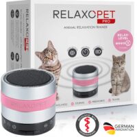 PRO, Relaxation Trainer for Cats, Stress Relief and Calming Device for Cats Helps with Cat Anxiety, Reduces Destructive Behavior, Spraying, Scratching. Subliminal Sound Calming Aid