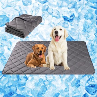 Paw Legend Dog Cooling Mat for Dogs Cat Cooling Pad for Dog Pet Cooling Mat Cooling Blanket Summer Cool Tech Fabric Washable Dog Sleeping Pad on Kennel Sofa Bed Floor Car Seats, Medium