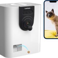 Pet Camera with Treat Dispenser, WiFi Smart Dog/Cat Camera, Free App, Tossing for Dogs/Cats, 1080P Camera, Live Video, Auto Night Vision, 2-Way Audio, No Monthly Fee