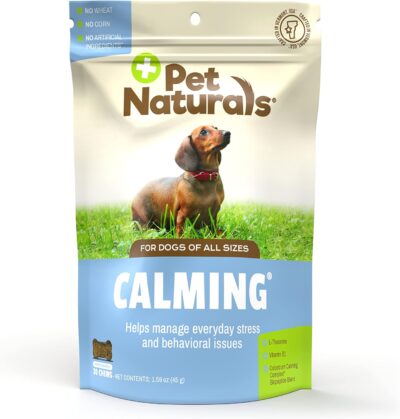 Pet Naturals Calming for Dogs, 30 Chews - Naturally Sourced Stress and Anxiety Calming Ingredients for Behavior Support - Vet Recommended