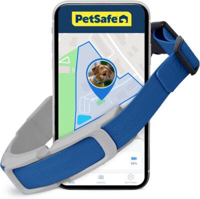 PetSafe Guardian GPS + Tracking Dog Fence Collar – Wireless Dog Fence with Real-Time Tracking – Most Reliable GPS Fence for Yards Over 3/4 Acres – Subscription Required - for Medium and Large Dogs