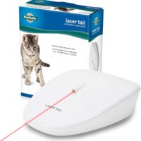 PetSafe Laser Tail Cat Toy – Fun and Safe Laser Light Game for Cats – Hands Free Play