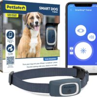 PetSafe SMART DOG Training Collar – Uses Smartphone as Handheld Remote Control – Tone, Vibration, 1-15 Levels of Static Stimulation – Bluetooth Wireless System – All in One Pet Training Solution