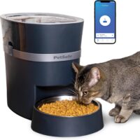 PetSafe Smart Feed Automatic Cat Feeder - Electronic Pet Feeder for Cats & Dogs - Programmable Mealtimes - Alexa, Apple & Android Compatible - Backup Batteries Ensure Meal Delivery During Power Outage