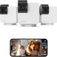 Petcube Cam 360 The Pack of 3 Camera | Ultimate Interactive WiFi Pet and Home Security Pan-Tilt Camera with Phone App, 1080p HD Video, 360° Rotation, Night Vision, Smart Alerts for Home Surveillance