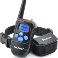 Petrainer PET998DRB1 Dog Training Collar Rechargeable and Rainproof 330 yd Remote Dog Training Collar with Beep, Vibra and Static Electronic Collar